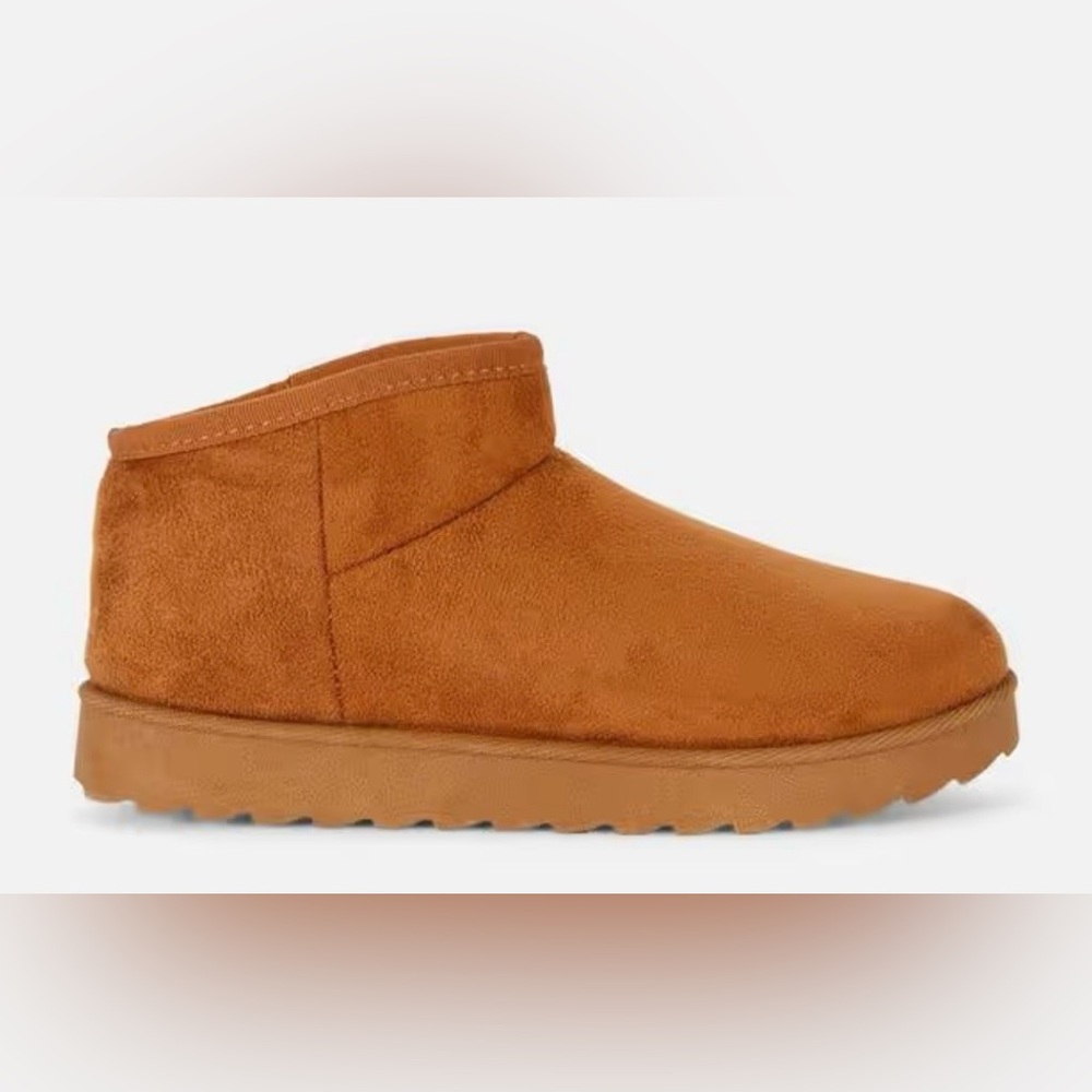 Primark Women's Suede Ankle Winter Boots in Tan size 9 NWT